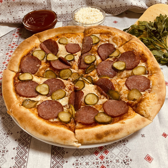 Пицца «Салями» (макси) 500 г. - фото